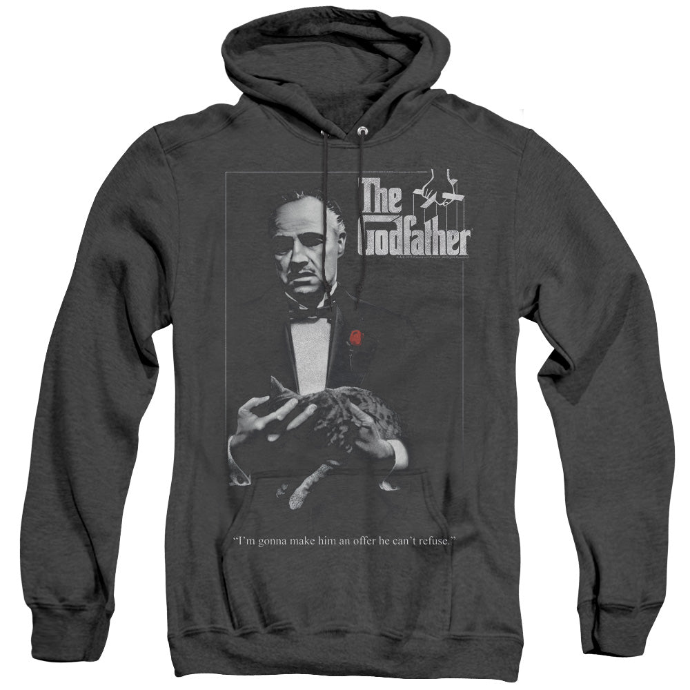 Godfather Poster Heather Mens Hoodie Black Officially Licensed