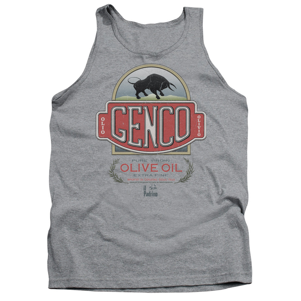 Godfather Genco Olive Oil Mens Tank Top Shirt Athletic Heather Officially Licensed