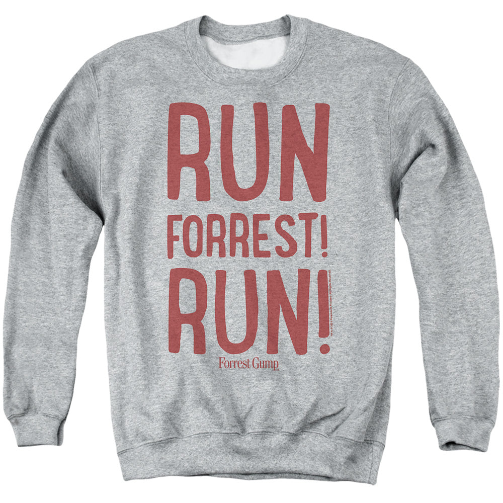 Forrest Gump The Run Forrest! Run Mens Crewneck Sweatshirt Athletic Heather