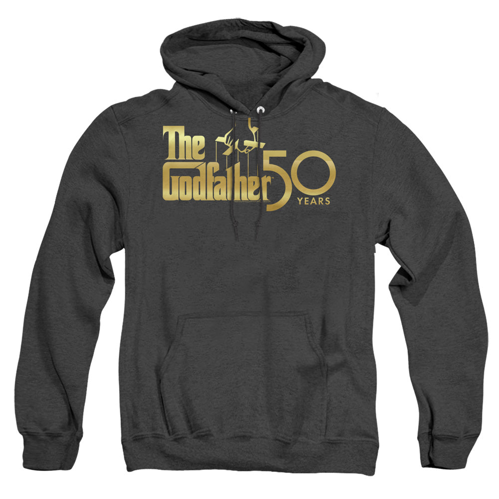 Godfather Godfather 50Th Logo Heather Mens Hoodie Black Officially Licensed