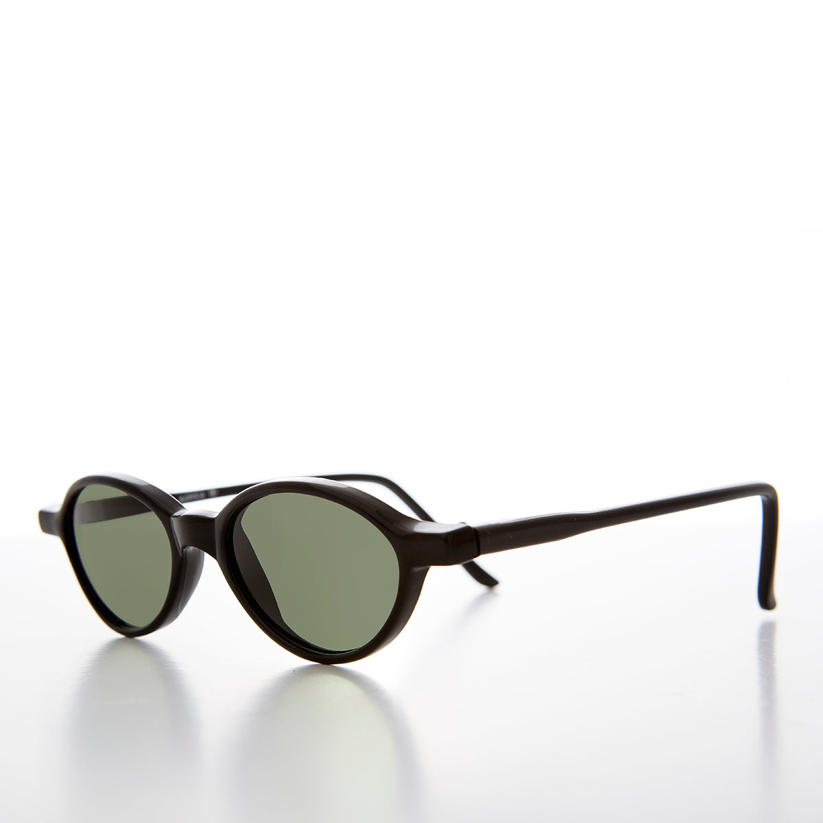 Small Oval Slim Edgy Hipster Vintage 1990s Sunglass - Payton
