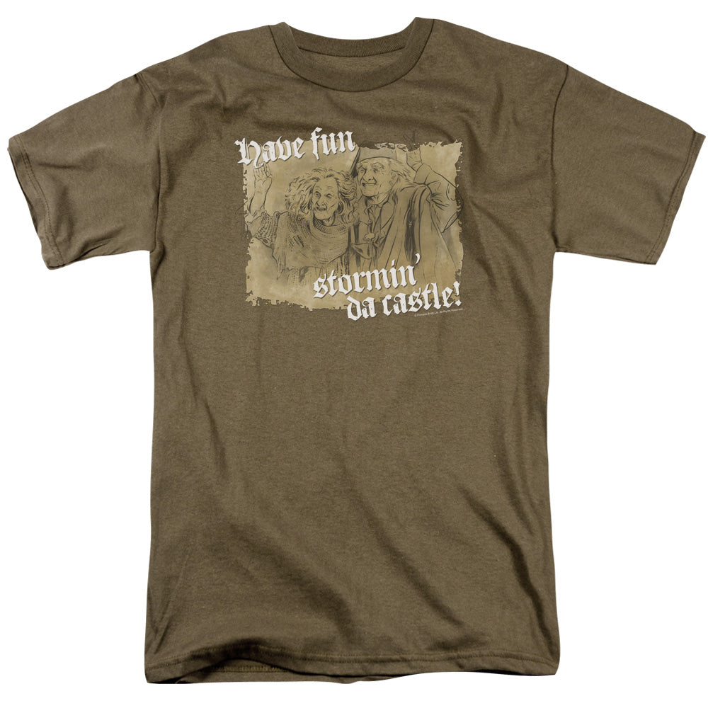 Princess Bride Stormin Da Castle Mens T Shirt Safari Green Officially Licensed