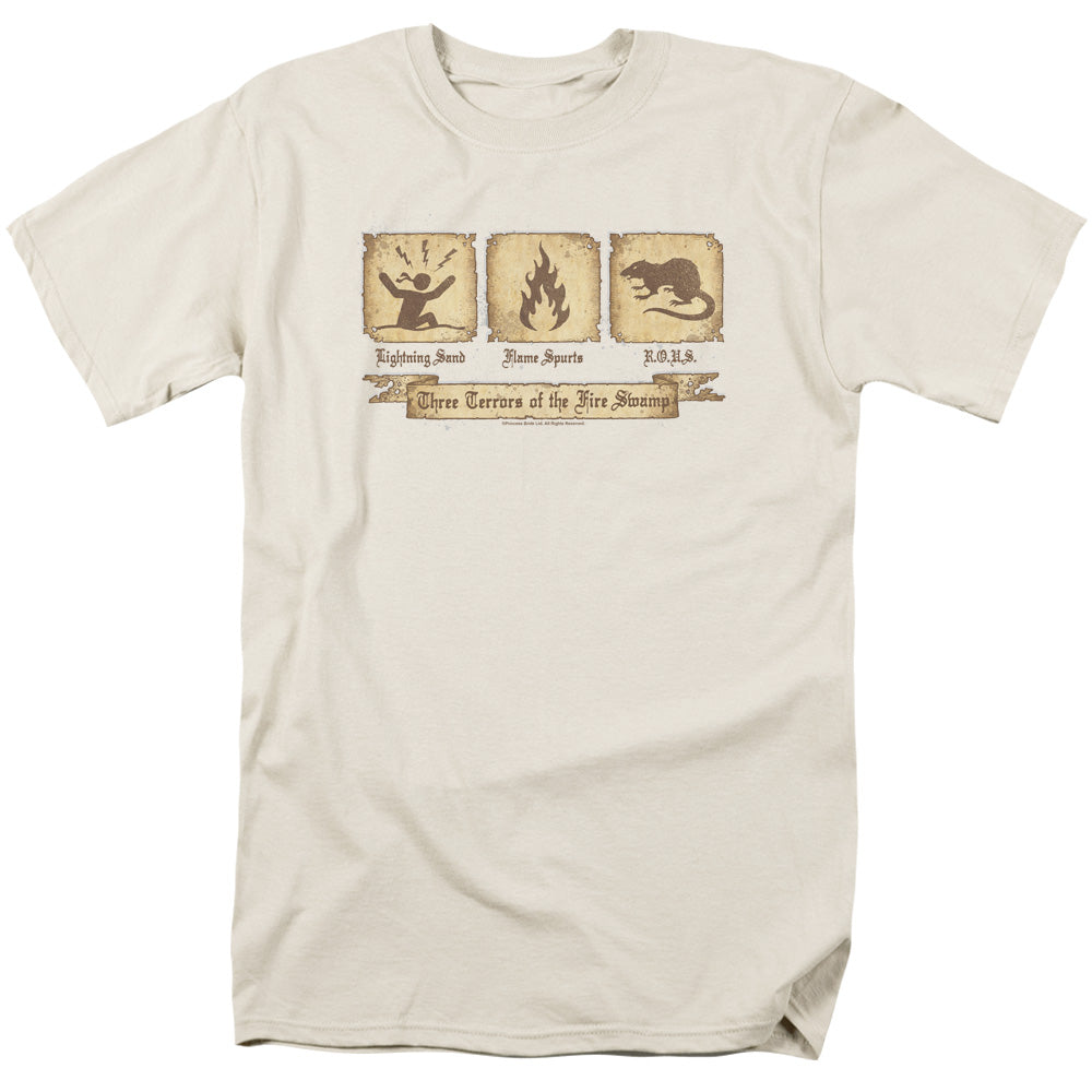 Princess Bride Three Terrors Mens T Shirt Cream Officially Licensed