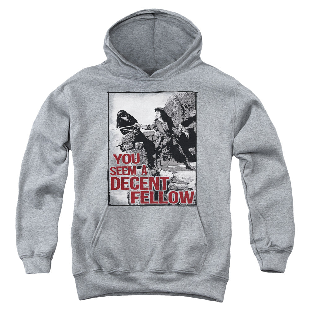 The Princess Bride Fellow Kids Youth Hoodie Heather Officially Licensed