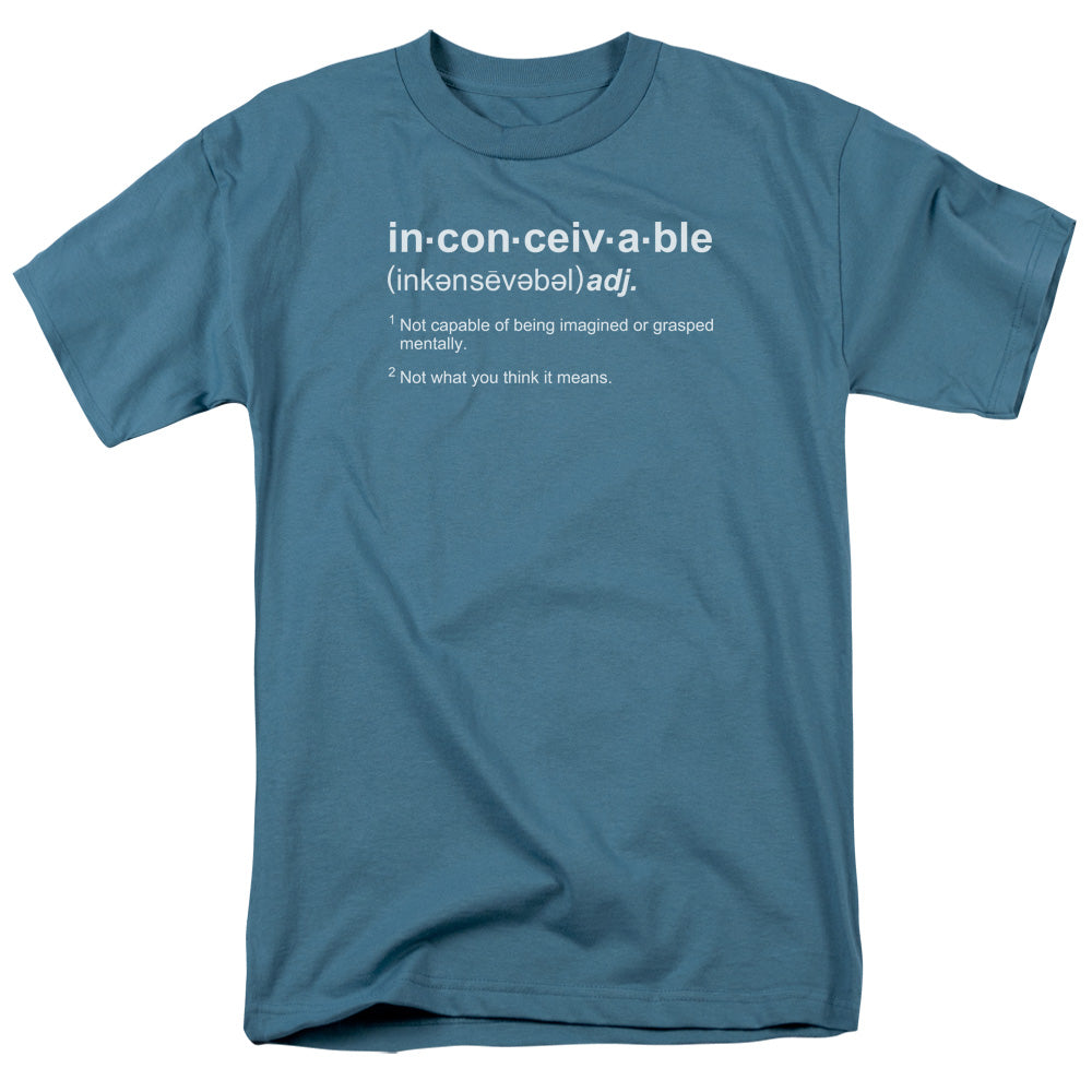 Princess Bride Definition Mens T Shirt Slate Officially Licensed