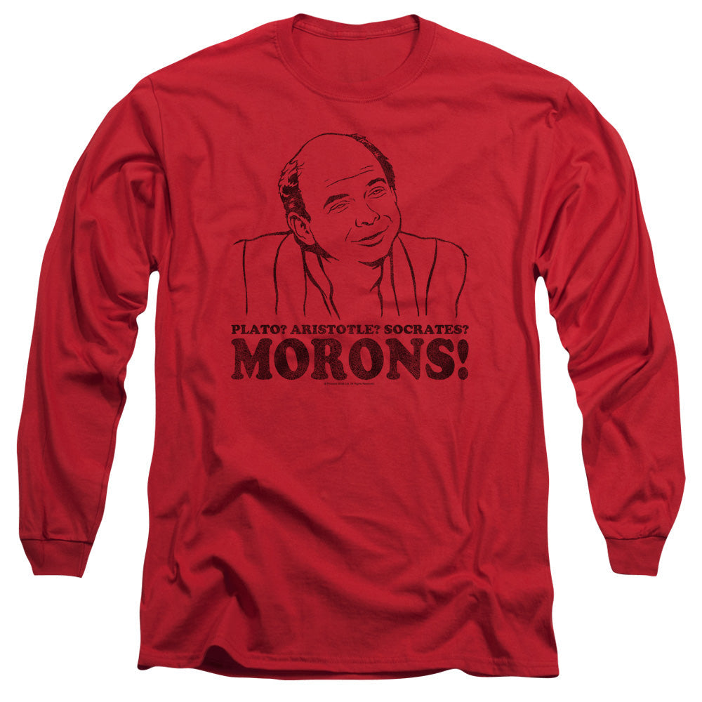 The Princess Bride Morons Mens Long Sleeve Shirt Red Officially Licensed