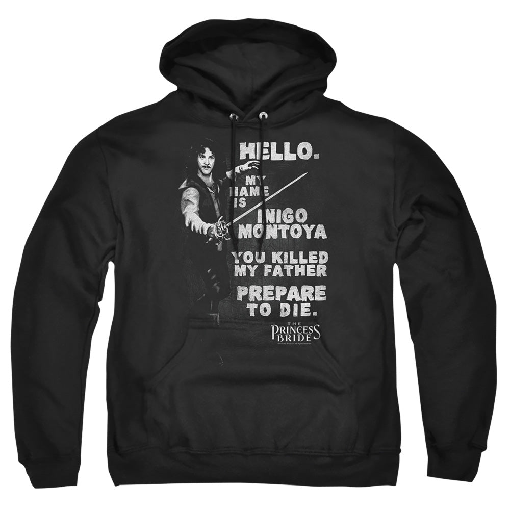 Princess Bride Hello Again Mens Hoodie Black Officially Licensed
