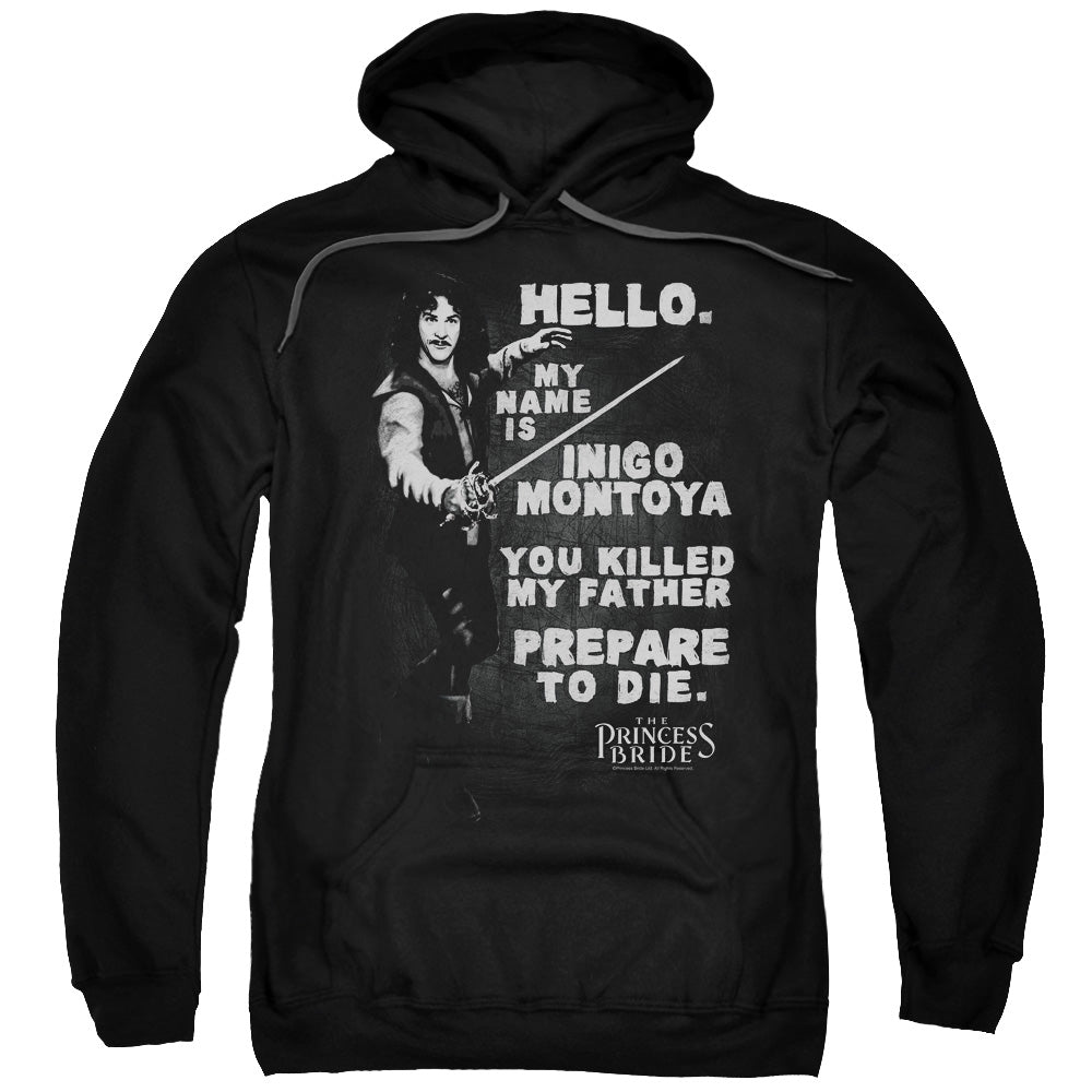 The Princess Bride Hello Again Mens Hoodie Black Officially Licensed