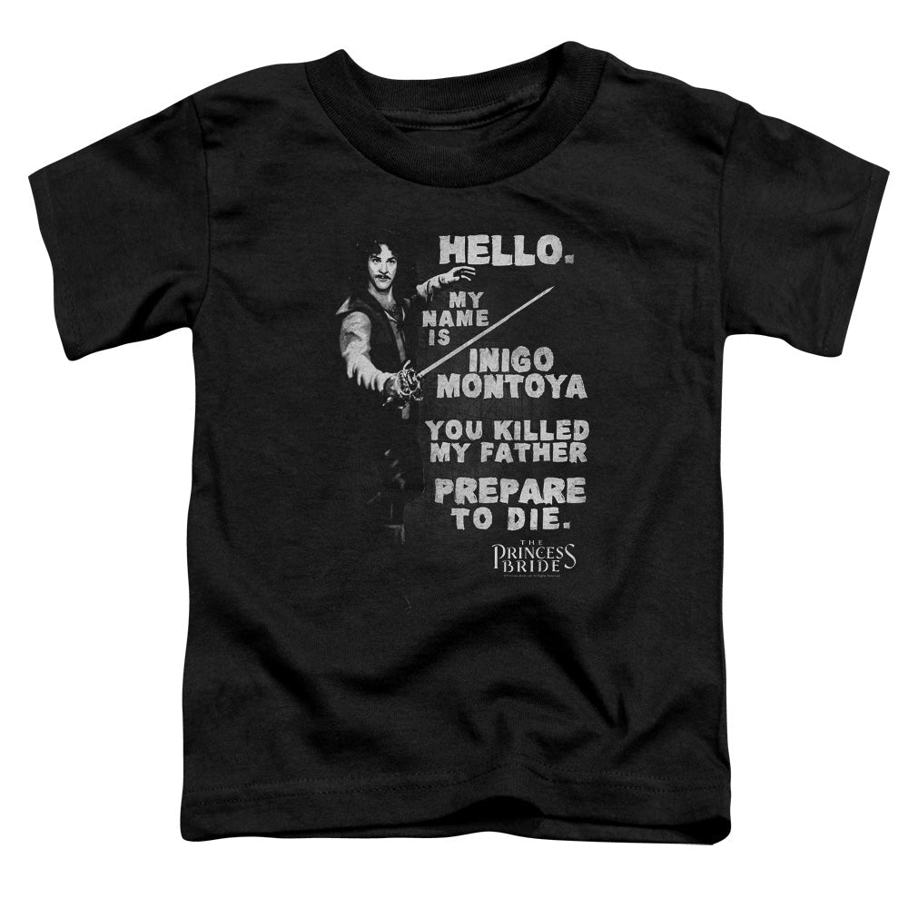 The Princess Bride Hello Again Toddler Kids Youth T Shirt Black Officially Licensed