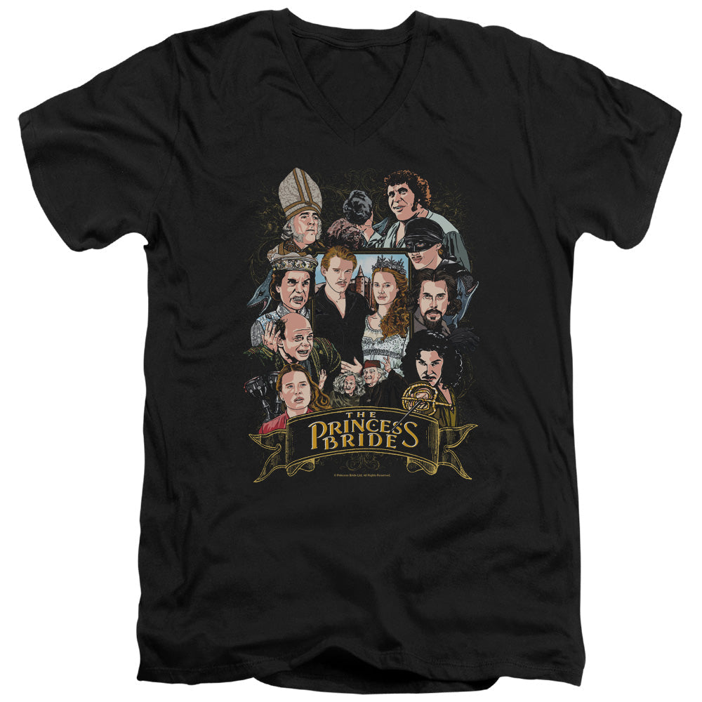 The Princess Bride Timeless 2 Mens Slim Fit V-Neck T Shirt Black Officially Licensed