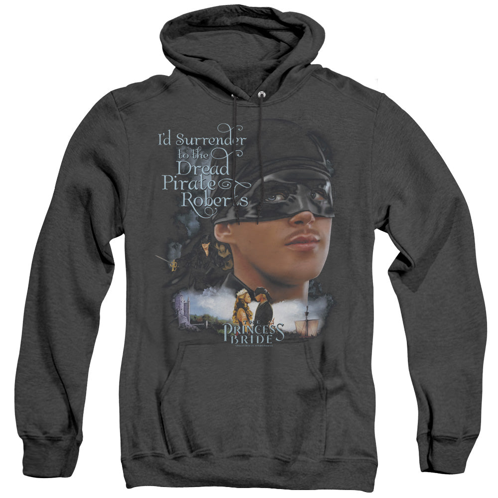Princess Bride Surrender Mens Heather Hoodie Black Officially Licensed