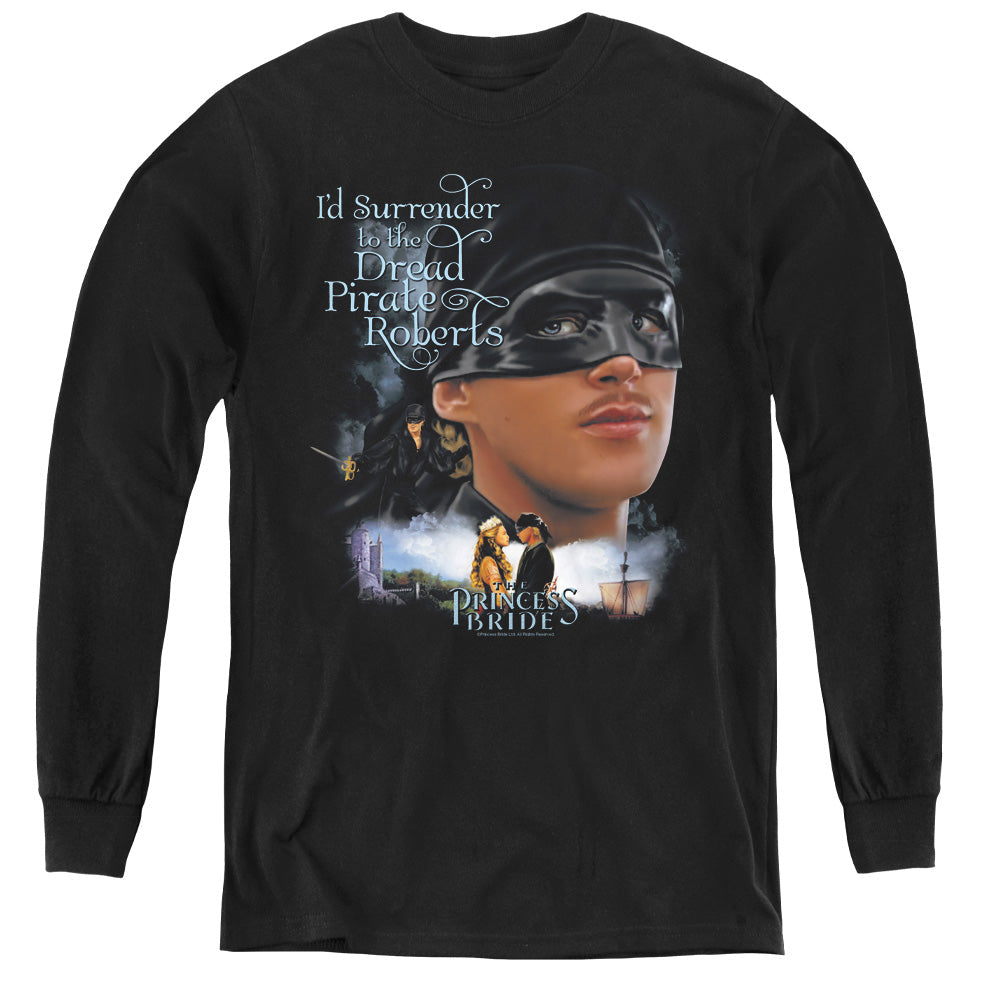 The Princess Bride Surrender Long Sleeve Kids Youth T Shirt Black Officially Licensed