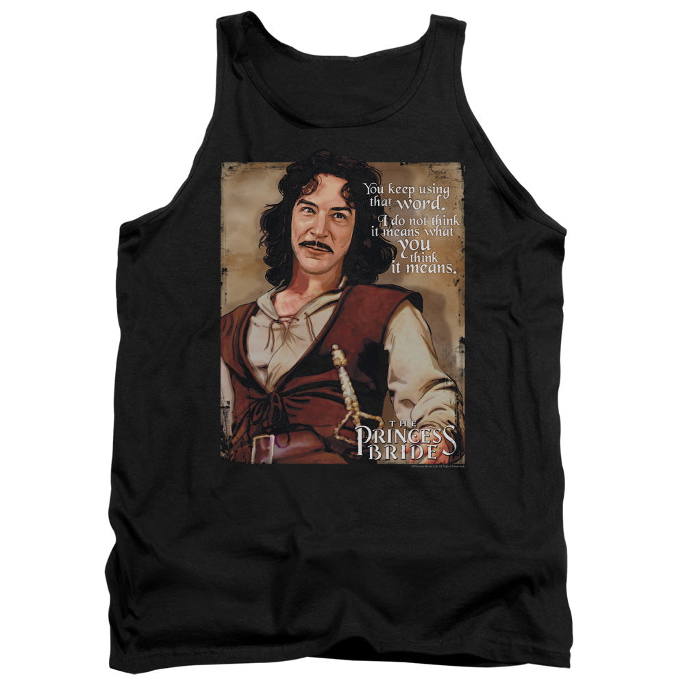 The Princess Bride Word Mens Tank Top Shirt Black Officially Licensed