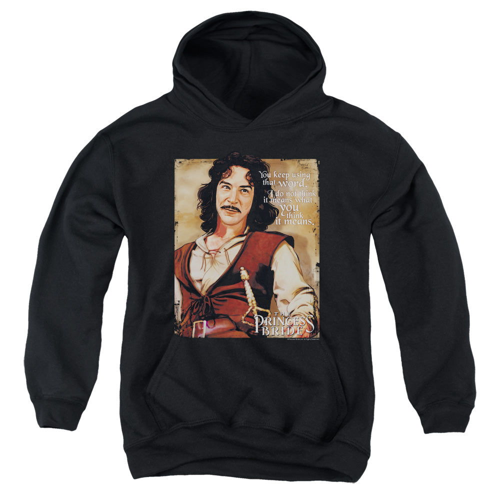 The Princess Bride Word Kids Youth Hoodie Black Officially Licensed