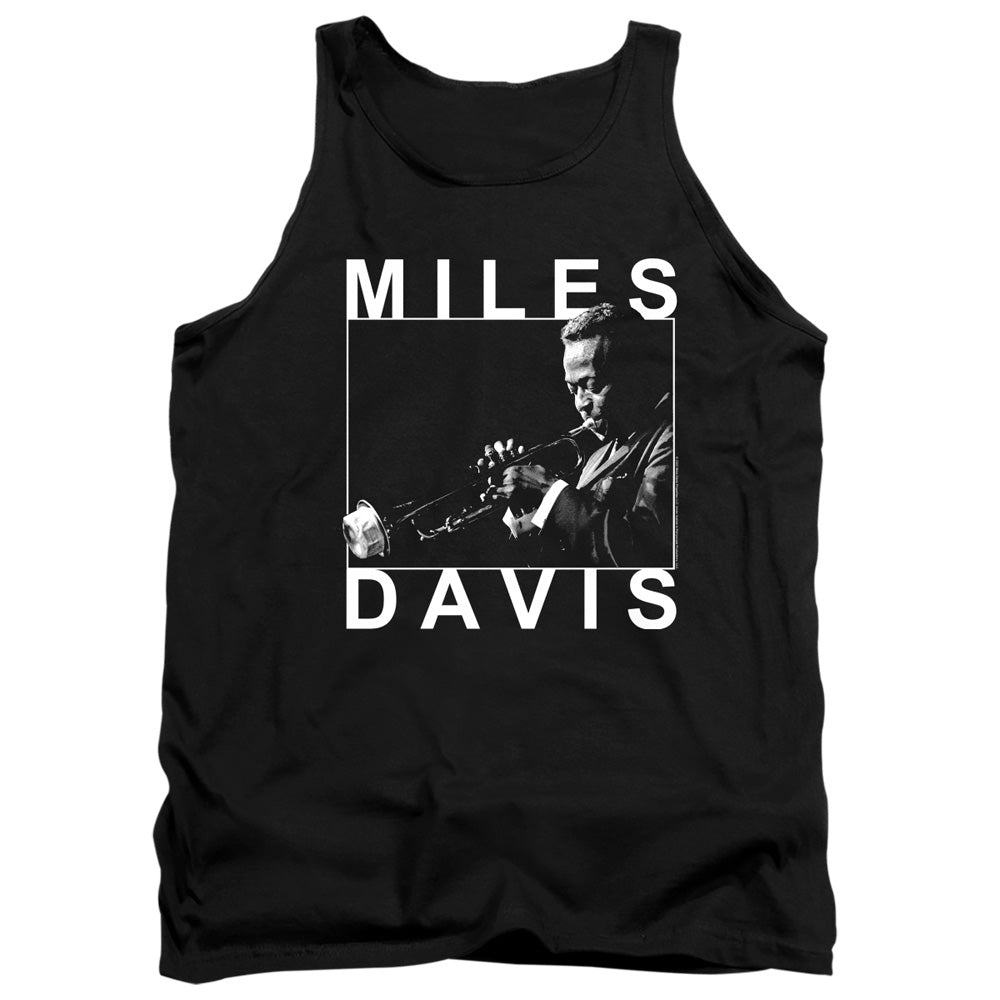 Miles Davis Monochrome Mens Tank Top Shirt Black Officially Licensed