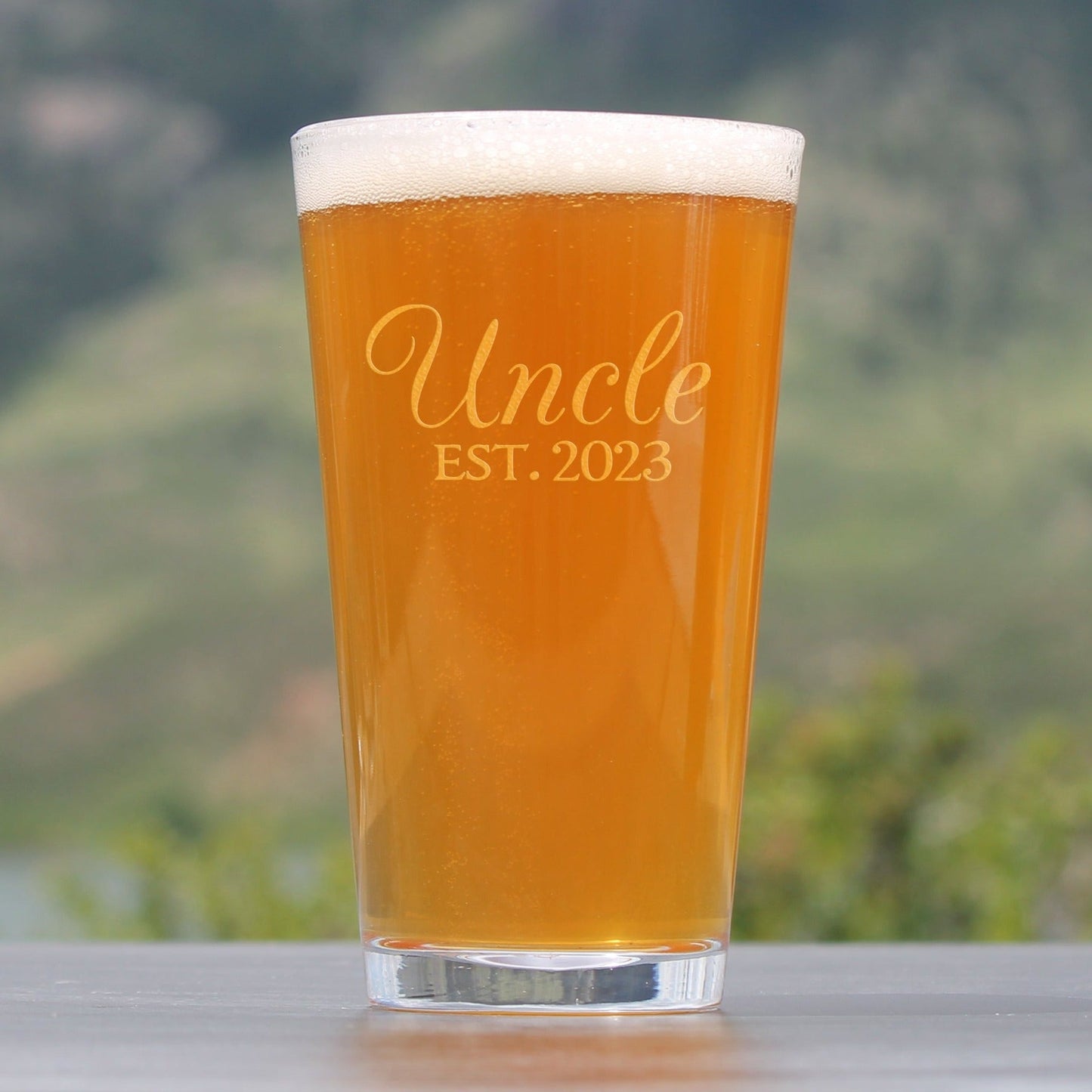 Uncle Est. 2023 - Decorative - 16 Ounce Pint Glass