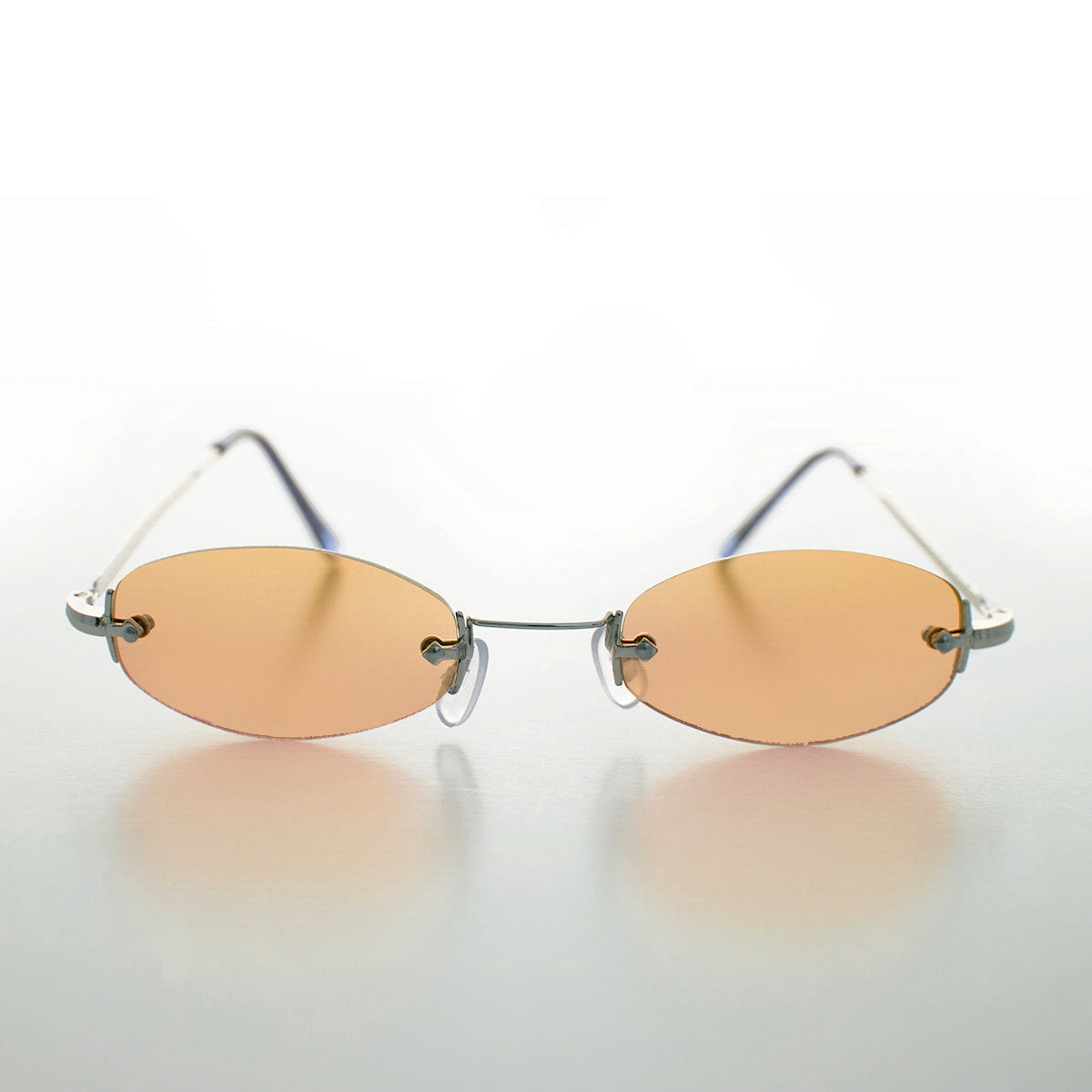 Slender Rimless Micro Frame Vintage Sunglass - Pixie