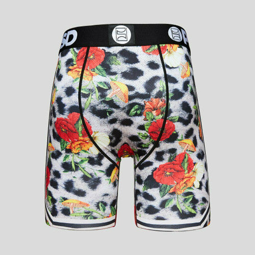 PSD Men's Striped Floral Fur Boxer Shorts (Medium)