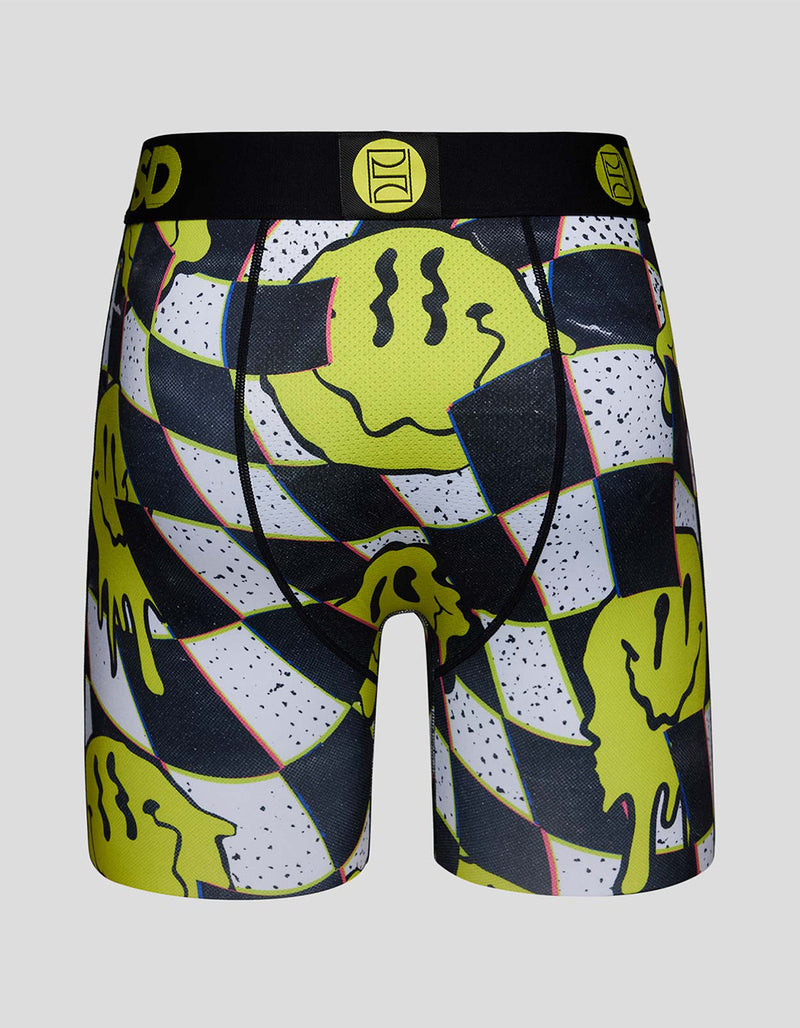 PSD Men's Warped Smile Check Boxer Shorts (M, L)