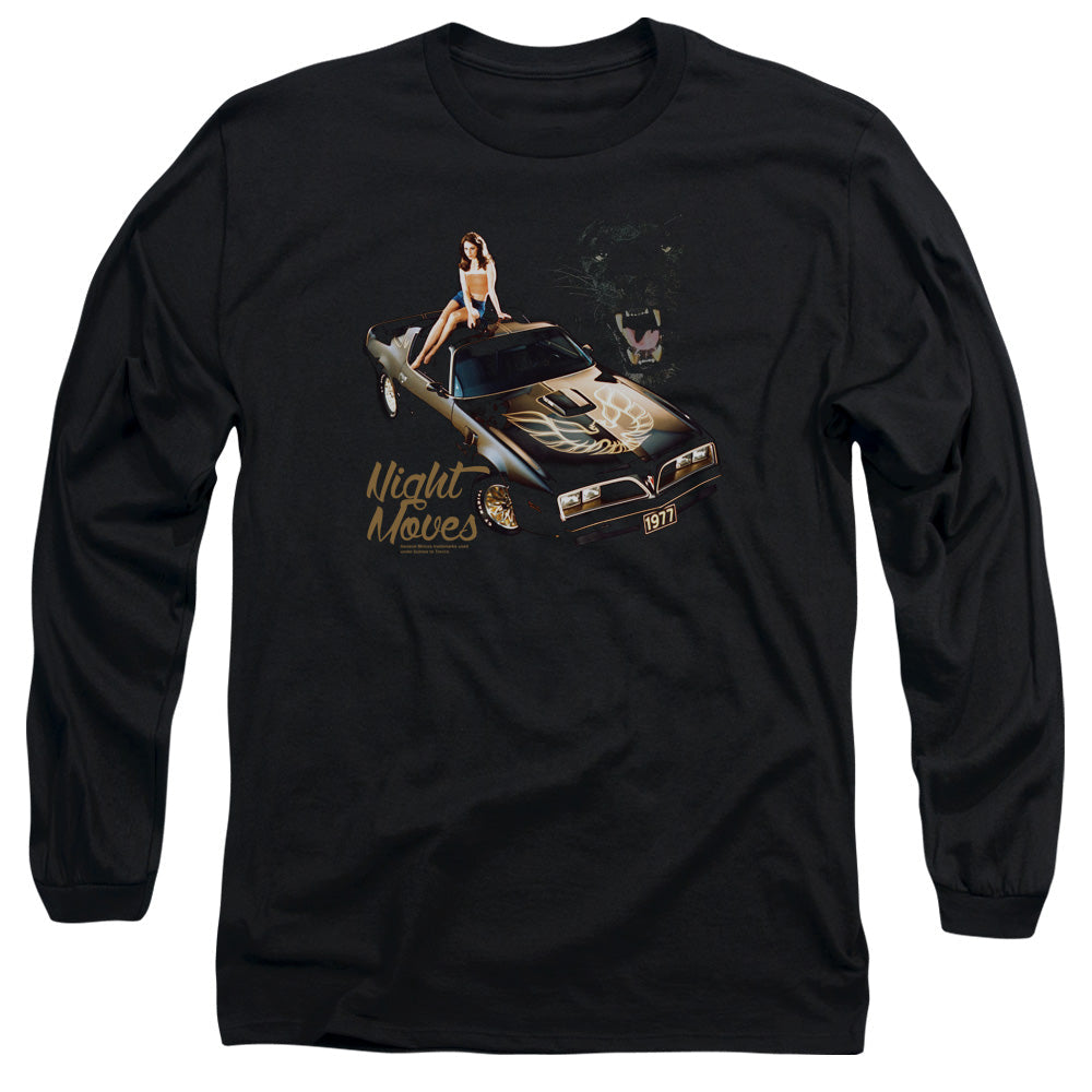 Chevy Night Moves Mens Long Sleeve Shirt Black Officially Licensed