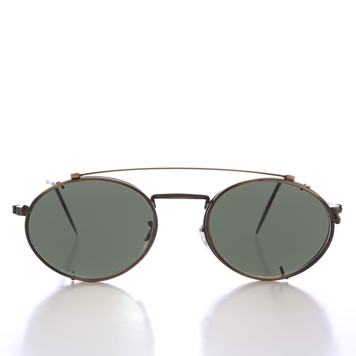 Oval Clip On Sunglasses - Purdue