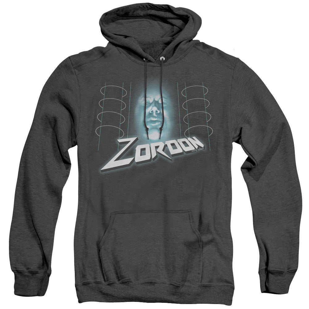 Power Rangers Zordon Mens Heather Hoodie Black Officially Licensed