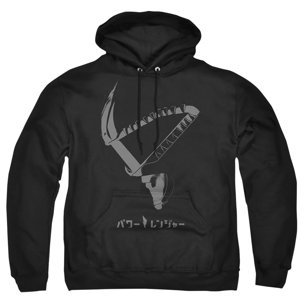 Power Rangers Helmet Mens Hoodie Black Officially Licensed