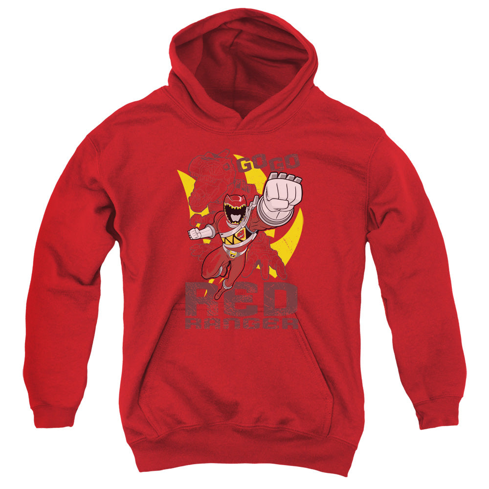 Power Rangers Go Red Kids Youth Hoodie Red Officially Licensed