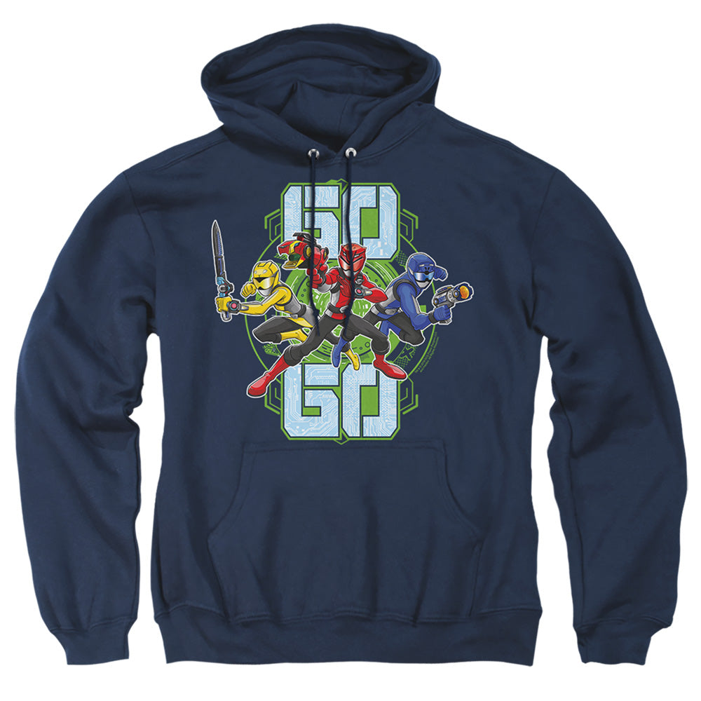 Power Rangers Go Go Mens Hoodie Navy Officially Licensed