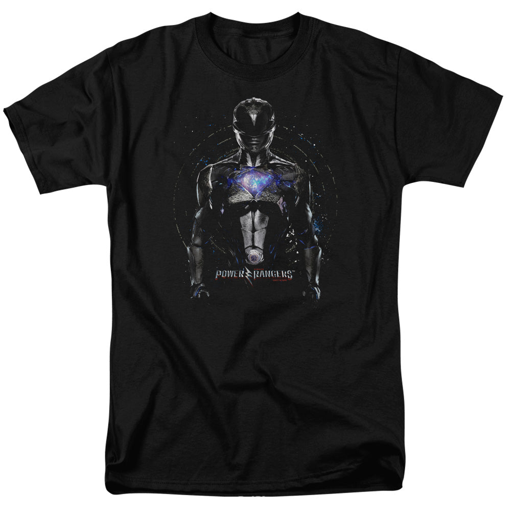 Power Rangers Black Ranger Mens T Shirt Black Officially Licensed