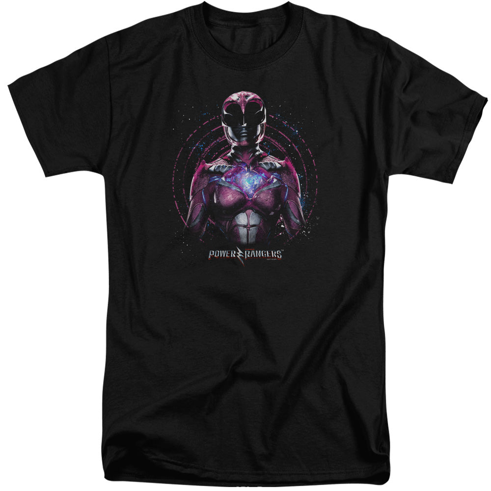 Power Rangers Pink Ranger Mens Tall T Shirt Black Officially Licensed