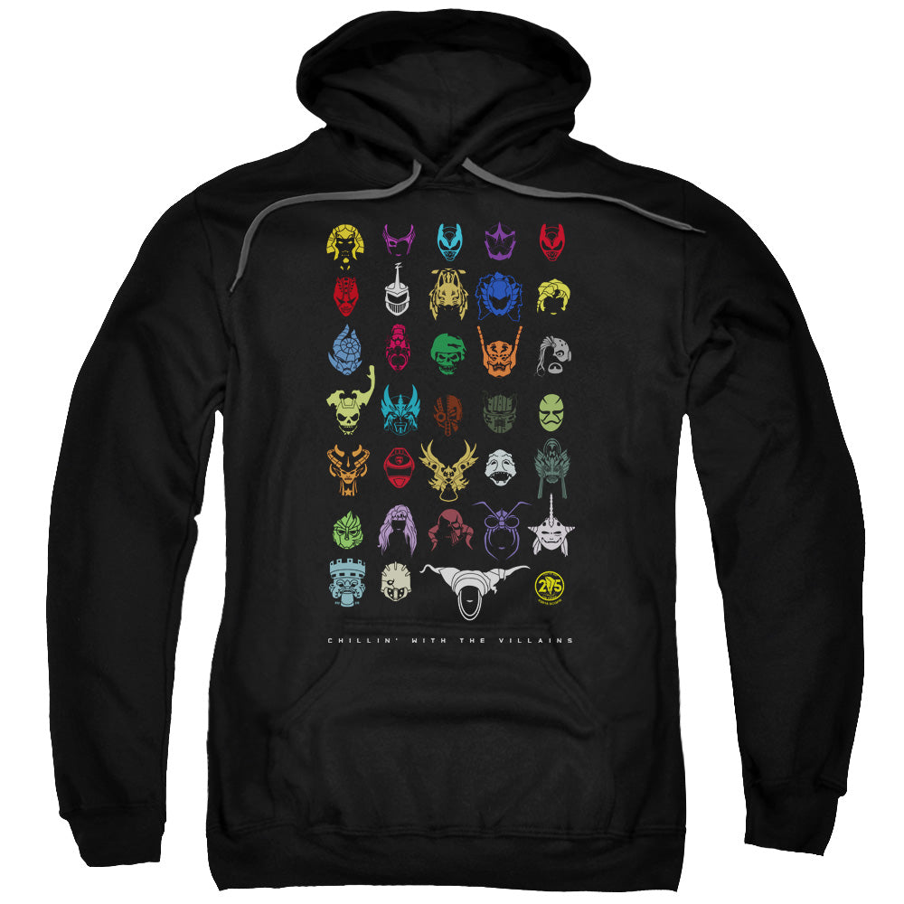 Power Rangers Villains Mens Hoodie Black Officially Licensed