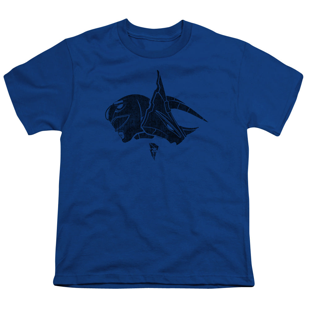 Power Rangers Blue Kids Youth T Shirt Royal Blue Officially Licensed