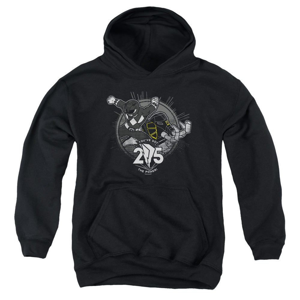 Power Rangers Black 25 Kids Youth Hoodie Black Officially Licensed