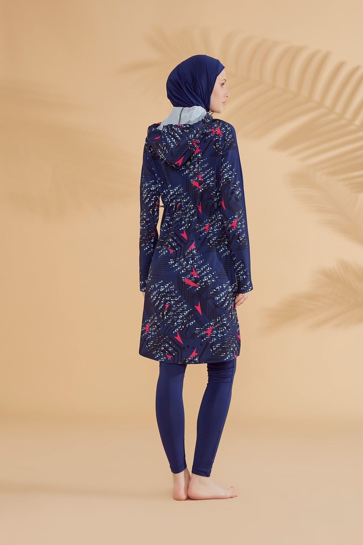 Woven Navy Burkini Modest Swimwear M2328