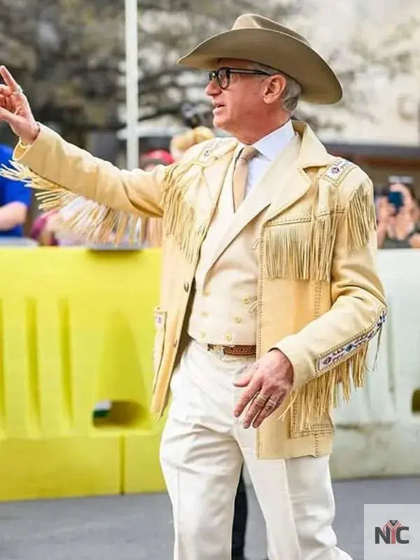 Paul Feig Another Simple Favor Cowboy Leather Jacket