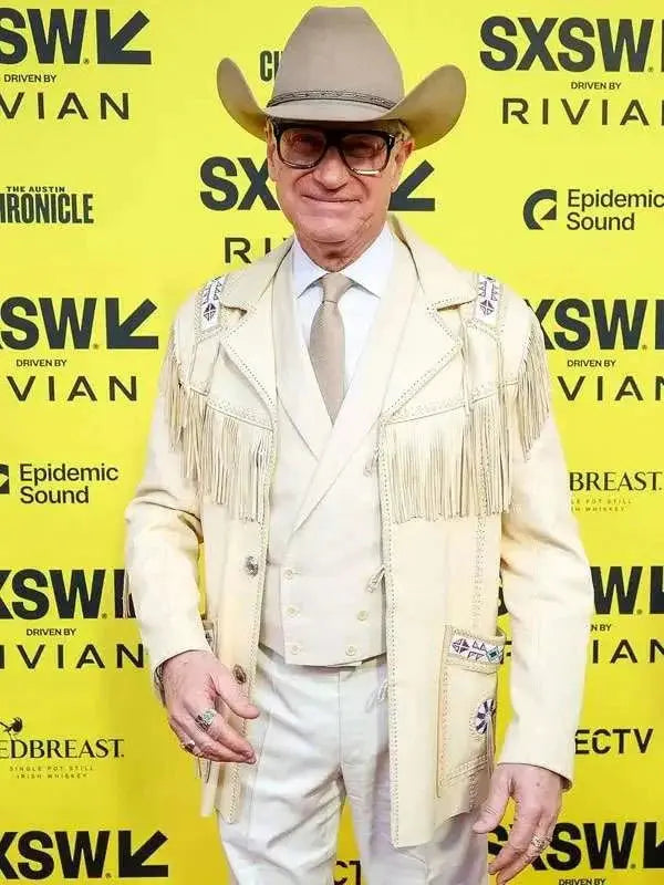 Paul Feig Another Simple Favor Cowboy Leather Jacket