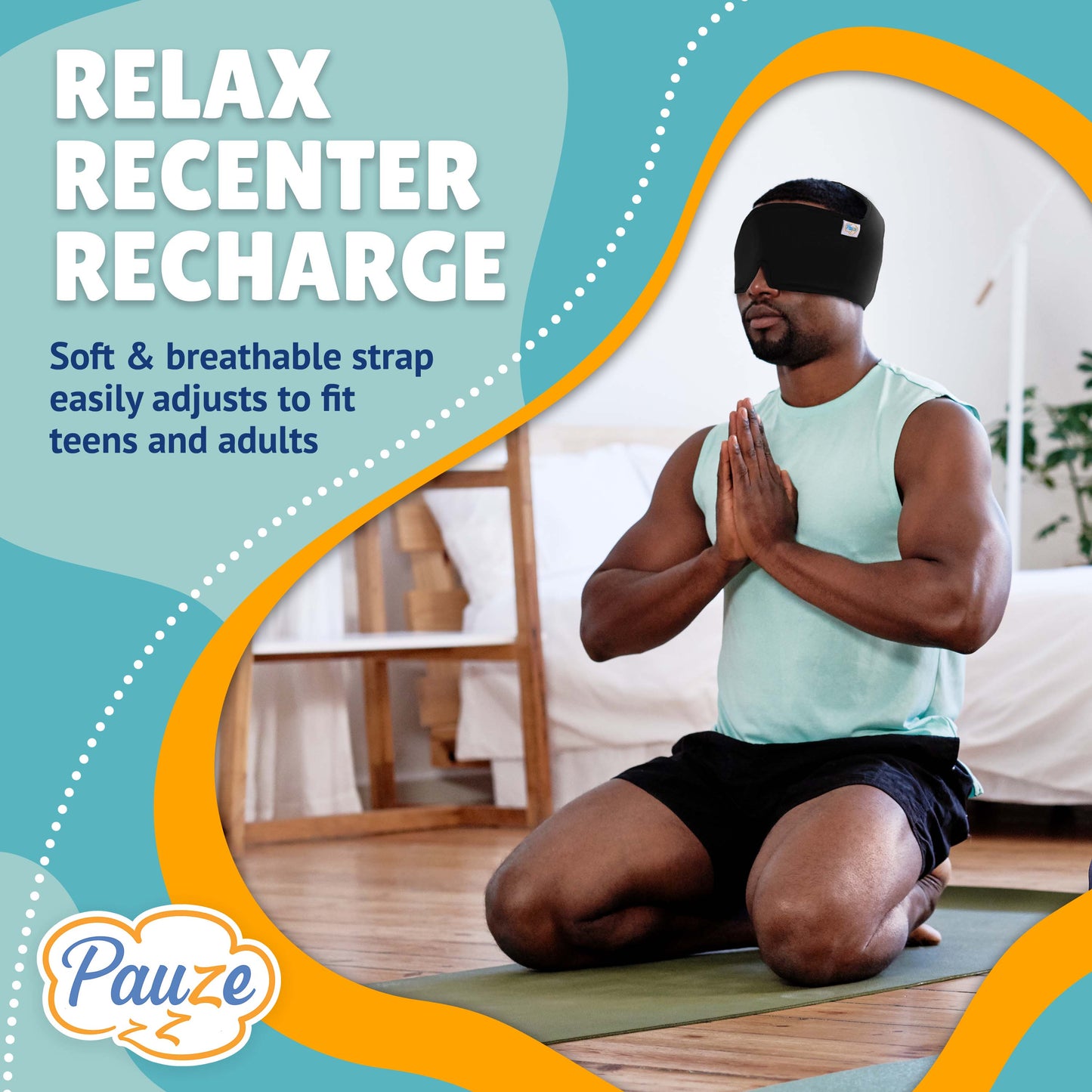 Pauze Comfortable Sleep Mask with Free Yoga Nidra Meditation