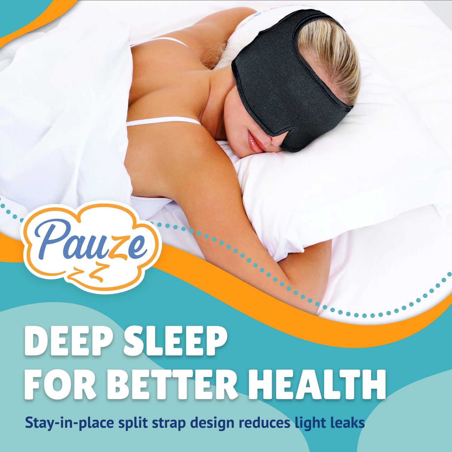 Pauze Comfortable Sleep Mask with Free Yoga Nidra Meditation