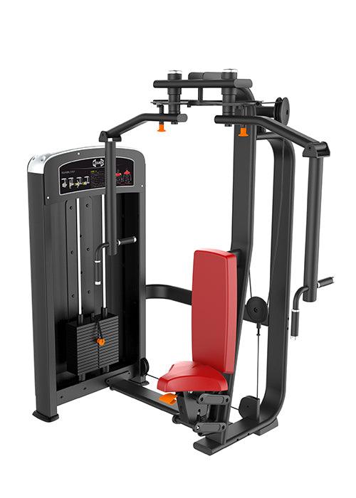 Elite Selectorized Pec Deck/Rear Delt - Muscle D Fitness - Commercial - Adjustable Seat - Pin Selectorized  Chest / Back Combo
