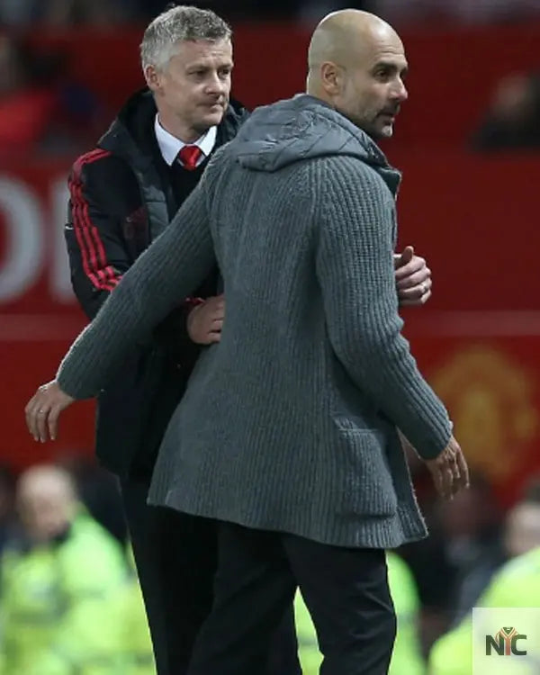 Pep Guardiola Grey Oversize Cardigan