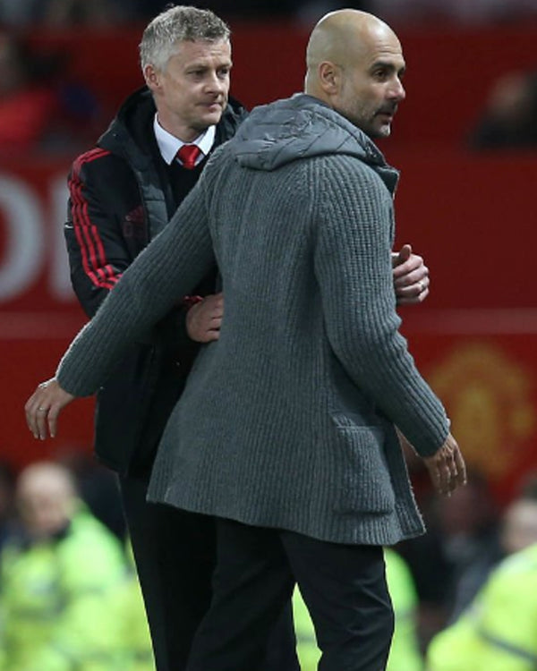 Pep Guardiola Grey Oversize Cardigan