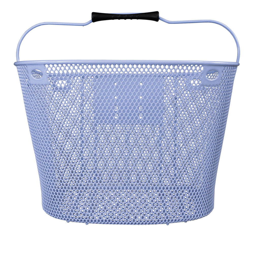 Metal Front Basket with Mesh Bag (BSK-F3) - Periwinkle