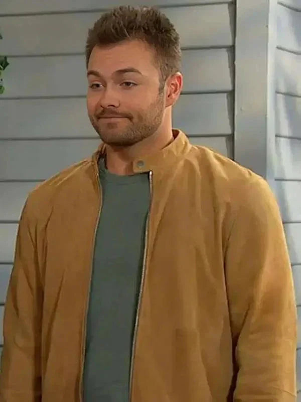 Peyton Meyer Days of Our Lives Brown Jacket