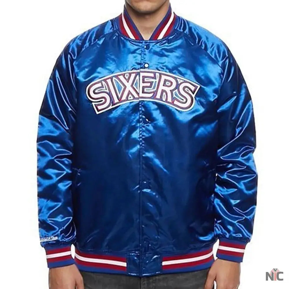 Philadelphia 76ers NBA Tough Season Satin Jacket