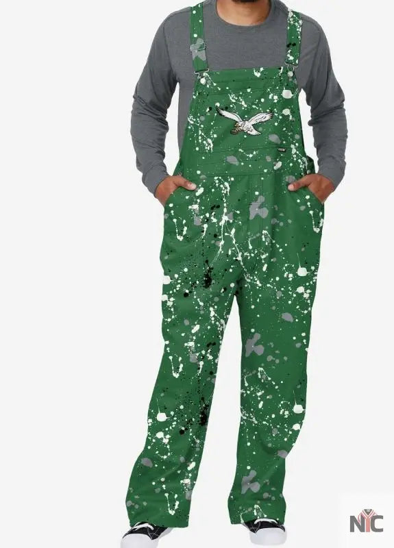 Philadelphia Eagles Mens Kelly Green Overalls