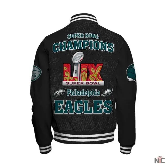 Philadelphia Eagles Super Bowl LIX Champions 2024 Winning Spirit Varsity Jacket