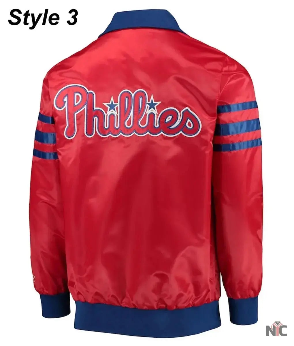 Philadelphia Phillies Bomber Satin Jacket