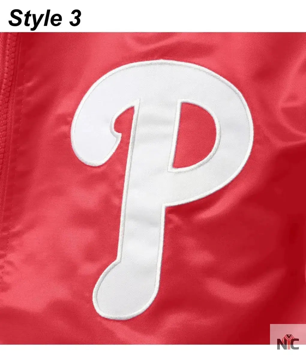 Philadelphia Phillies Bomber Satin Jacket