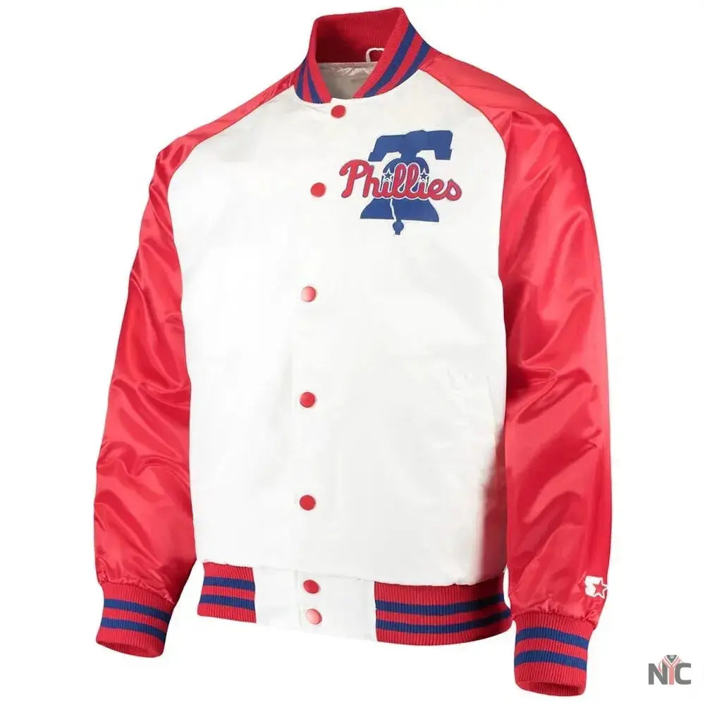 Philadelphia Phillies Clean-Up Hitter Satin Jacket